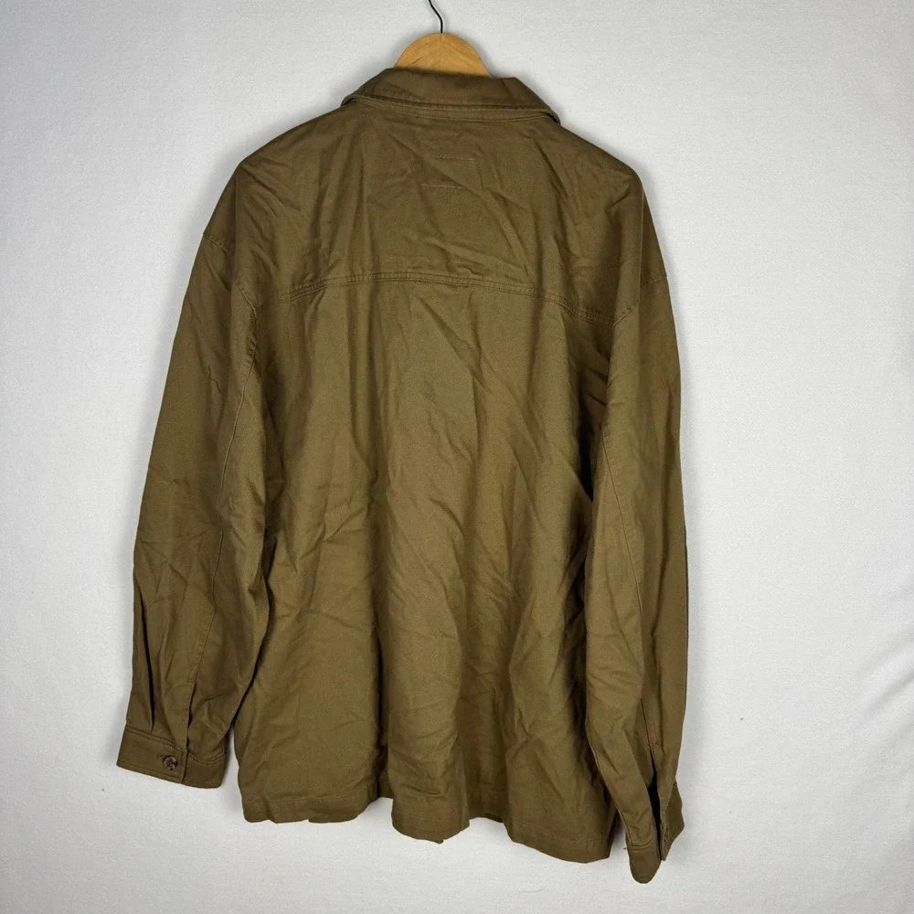 Mode‎ of One Mens Army Brown Cotton Button Up Shirt Jacket XXL 100188085MN